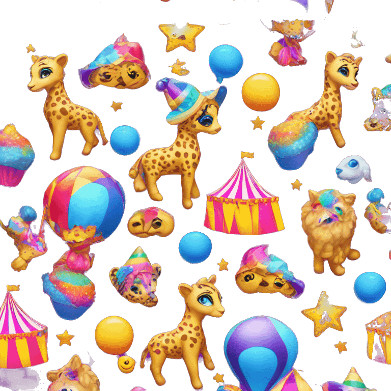 lisa frank circus emoji