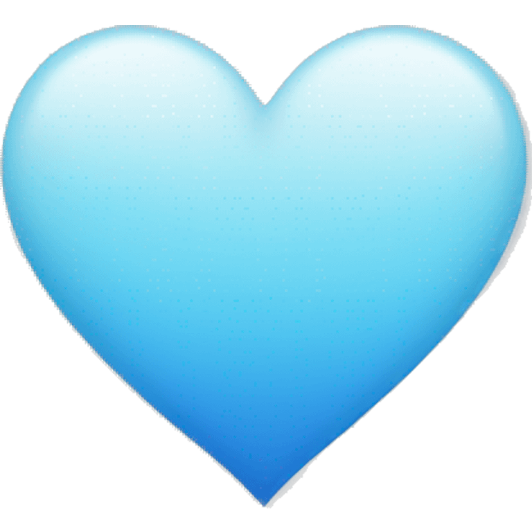 light blue and white ombré heart  emoji