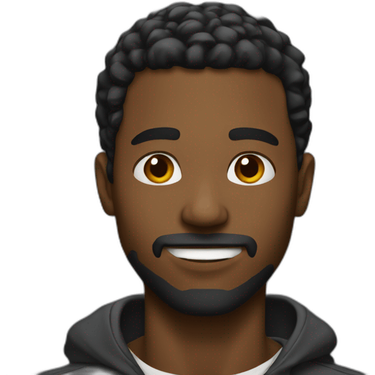 Black man choqué emoji