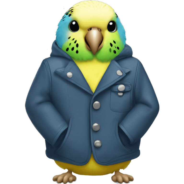 Budgie in a jacket emoji