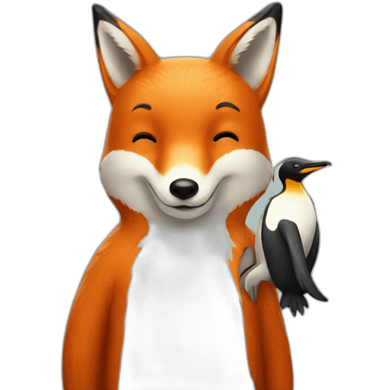 fox and penguin trauma bond emoji