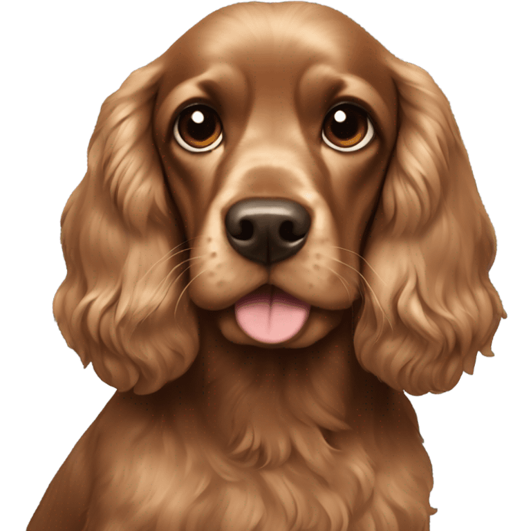 Sable cocker spaniel emoji