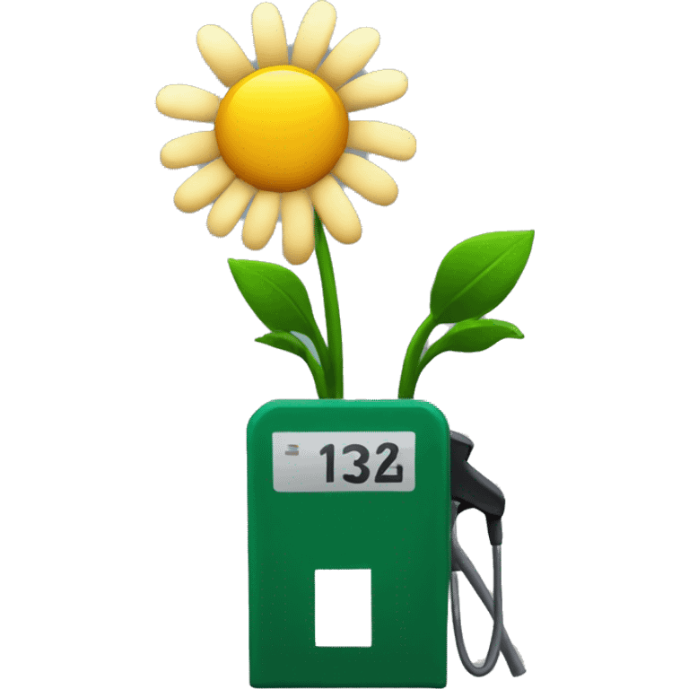 petrol station flowers emoji