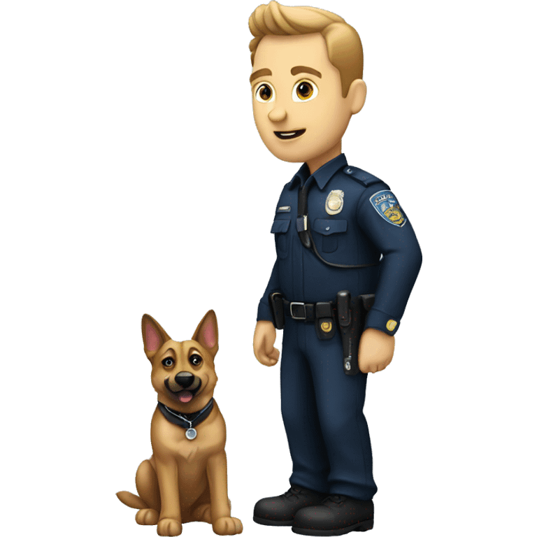 Police dog handler  emoji