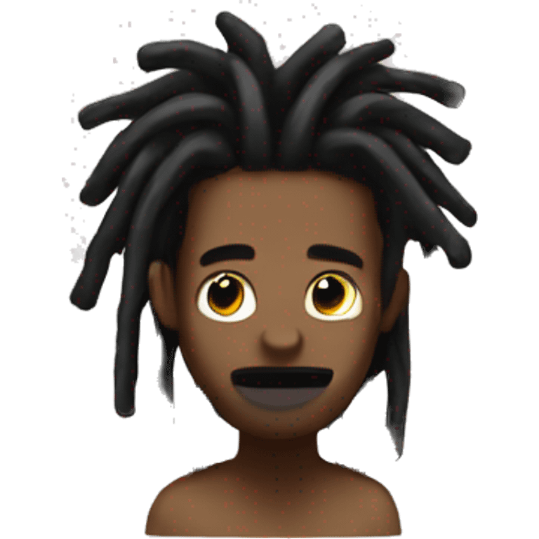 black man with dreads shaking his dreads emoji