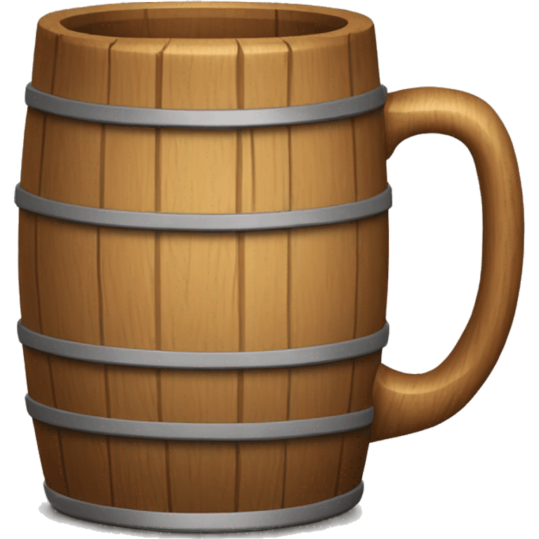 Wooden beer mug emoji