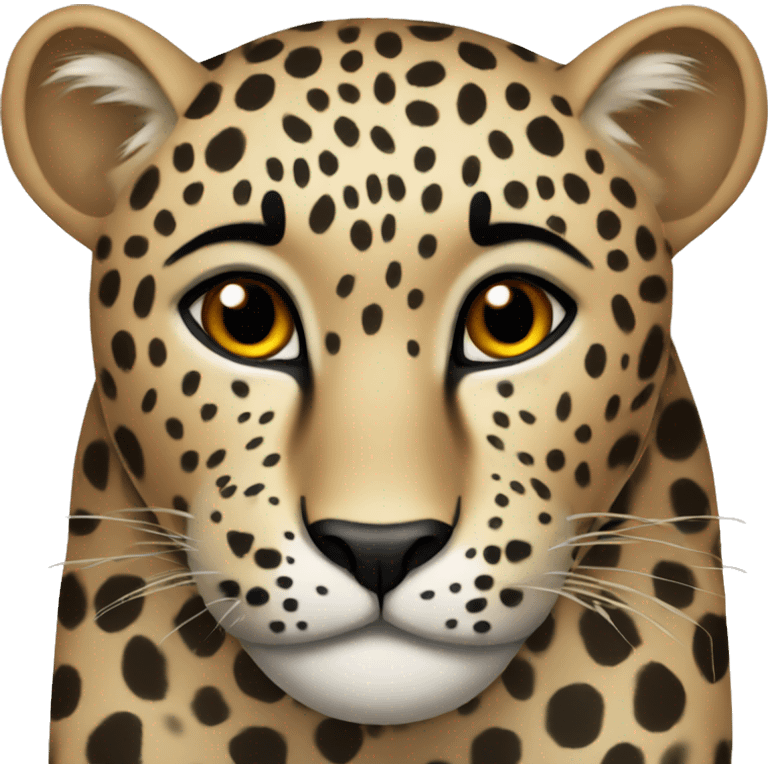 Leopard with dark spots emoji