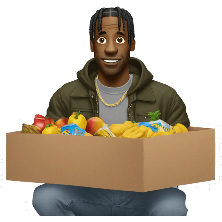 Travis Scott selling something  emoji