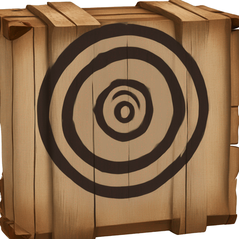 rusty crate with bullseye on it emoji