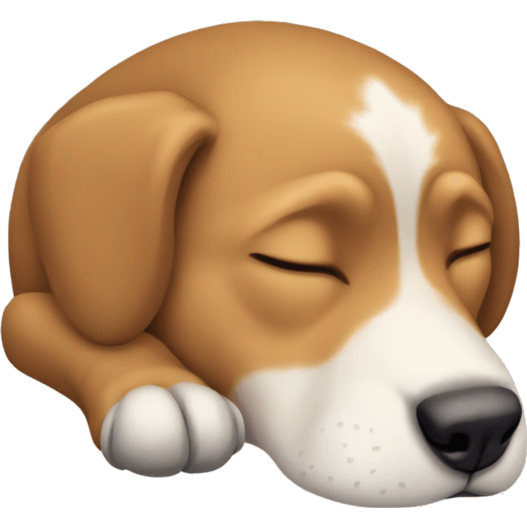 Dog sleeping emoji