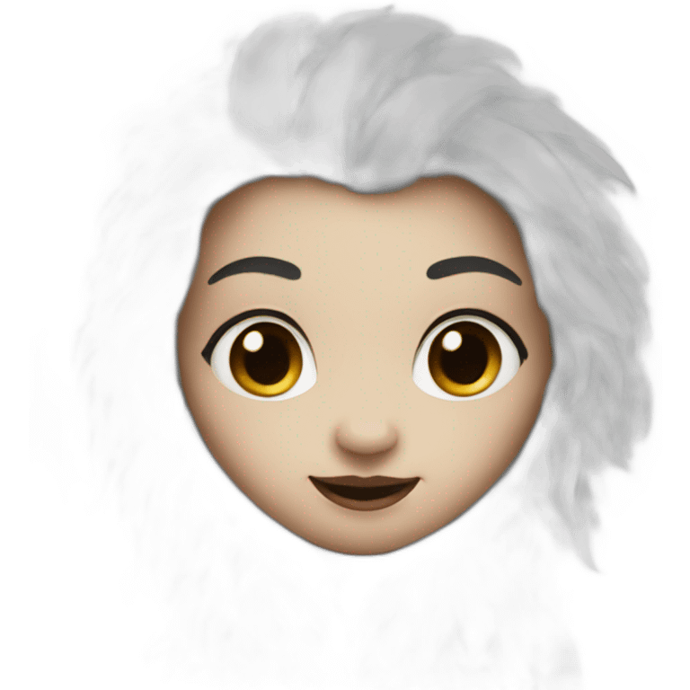 Cute yetti feminine emoji