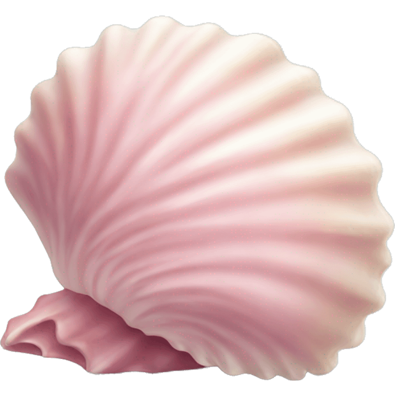 Fluffy pink seashell  emoji