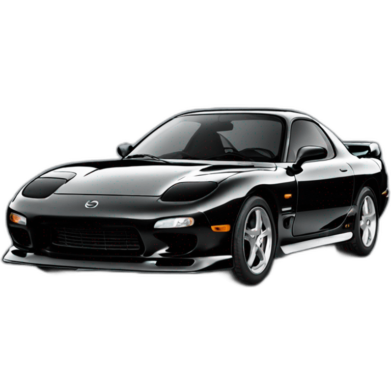 Mazda rx7 black emoji