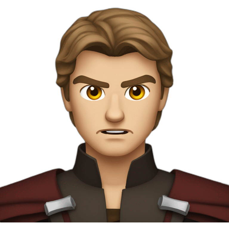 Anakin Skywalker angry with blood eyes emoji