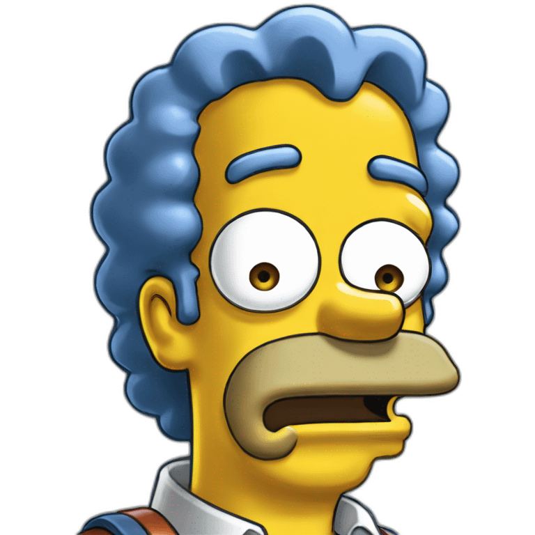 Simpson qui rigple emoji