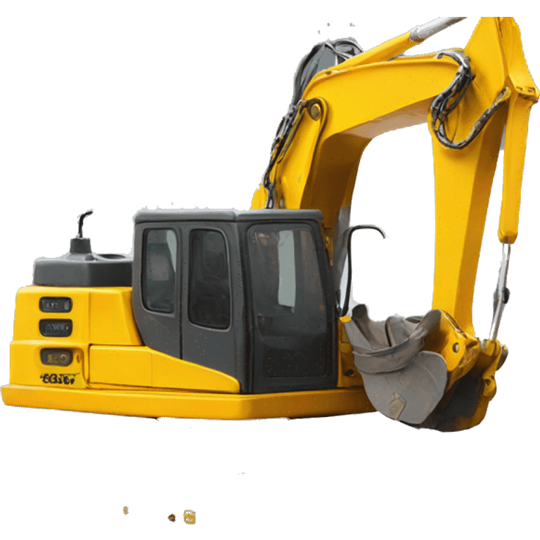 Dog on excavator  emoji