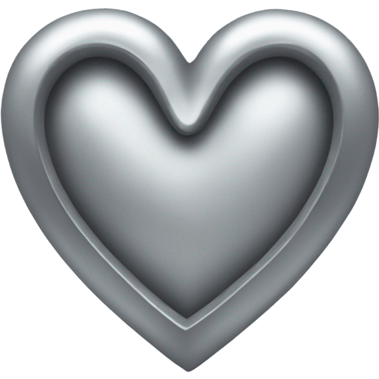 silver heart emoji