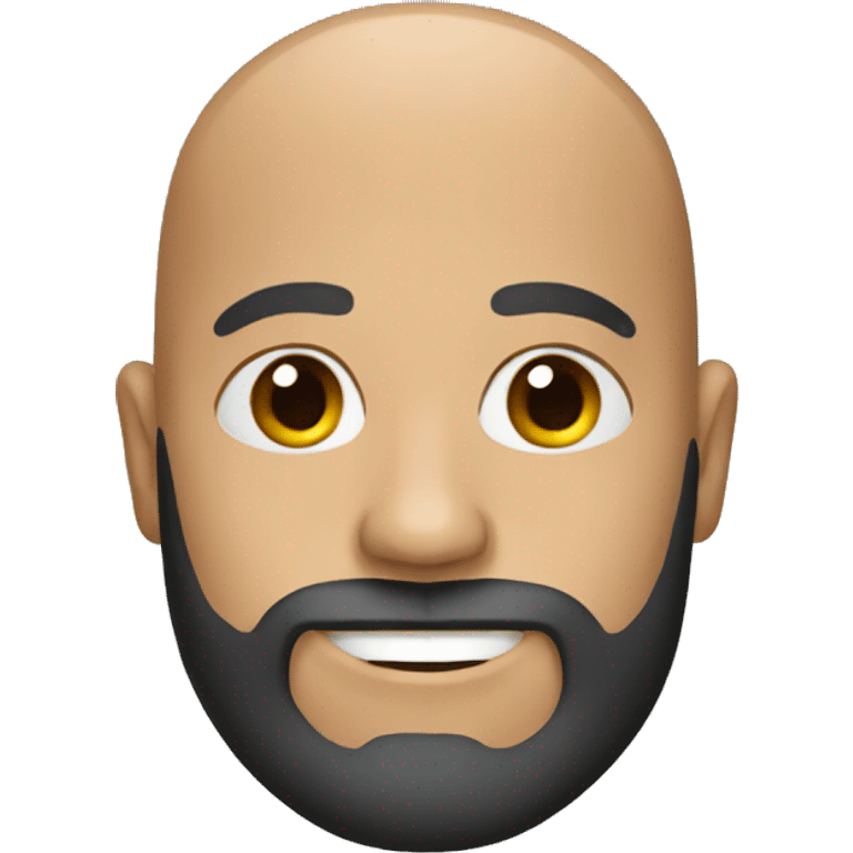 bald man with beard  emoji