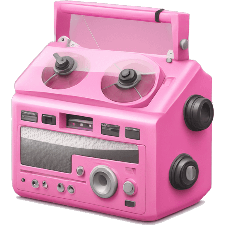 pink tape recorder emoji