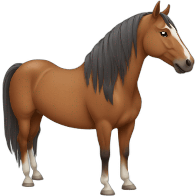 A horse that does yoga emoji