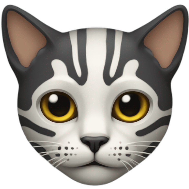 cat with a skeleton head emoji