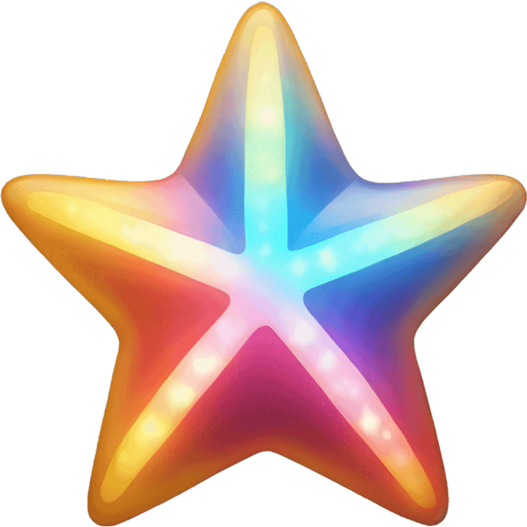 colorful star light emoji