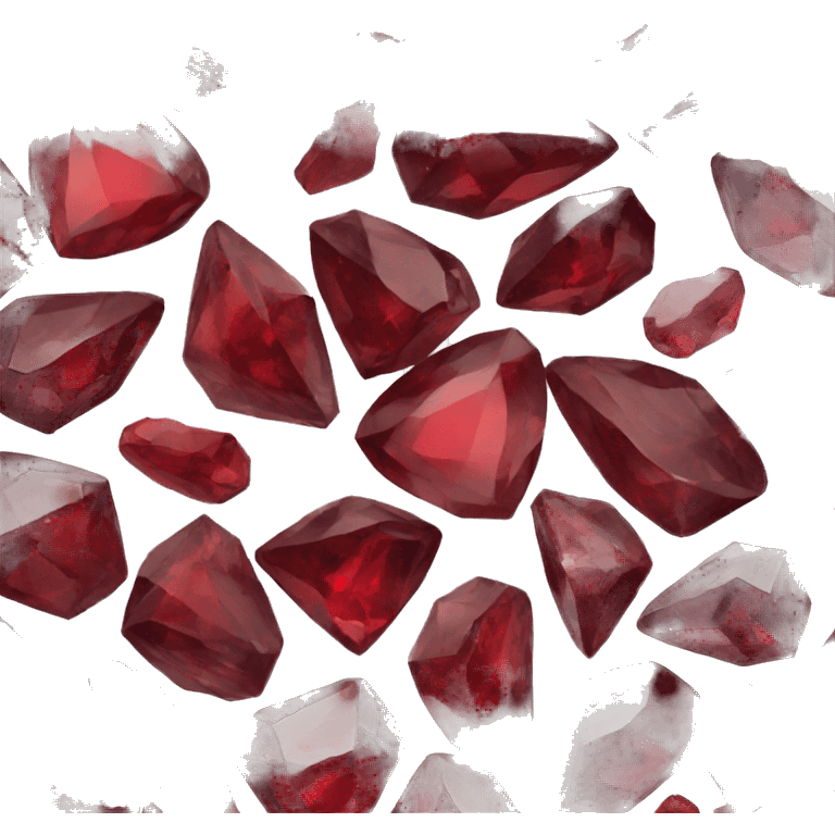 Garnet gemstone  emoji