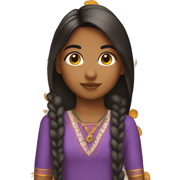 an indian american girl emoji