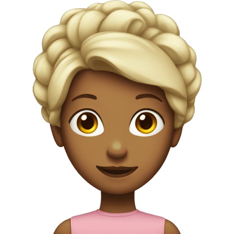 Girl with hair up emoji