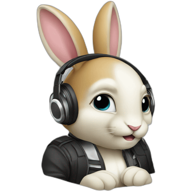 dj rabbit emoji