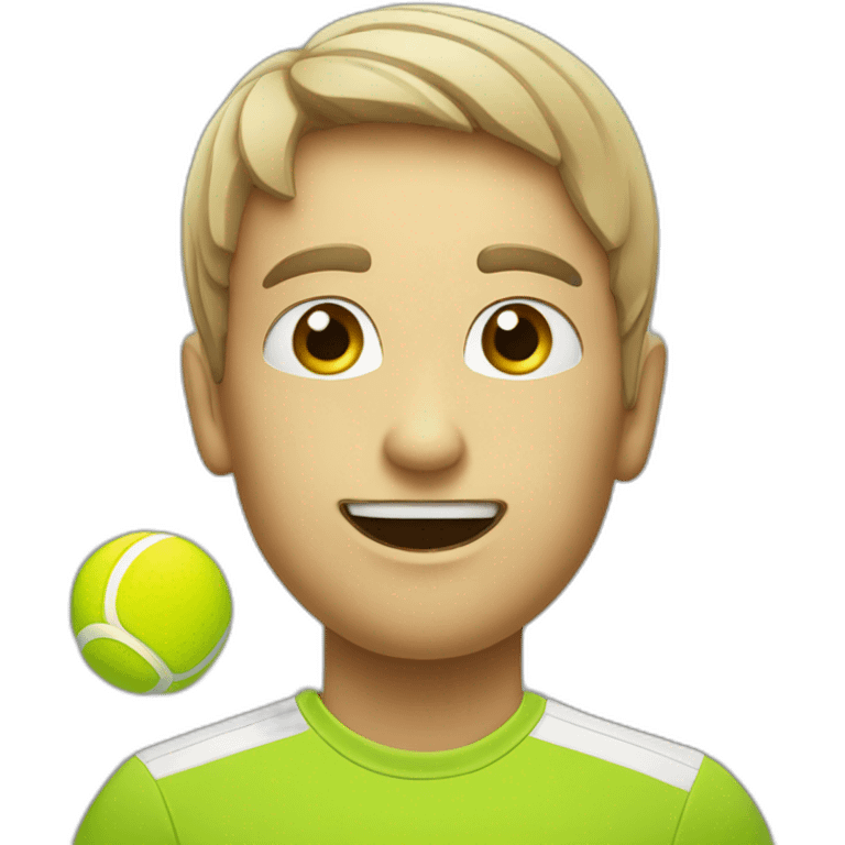 Face tennis ball  emoji