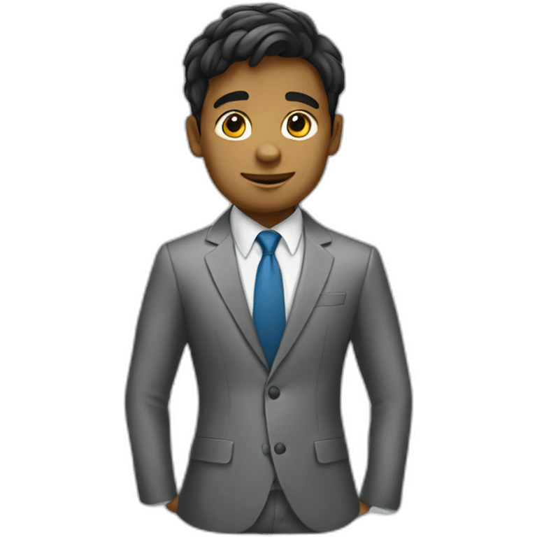 A boy who is trying to become great as a businessman  emoji