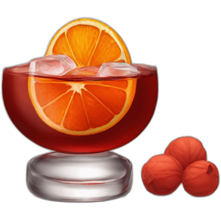 classy negroni in short glass emoji