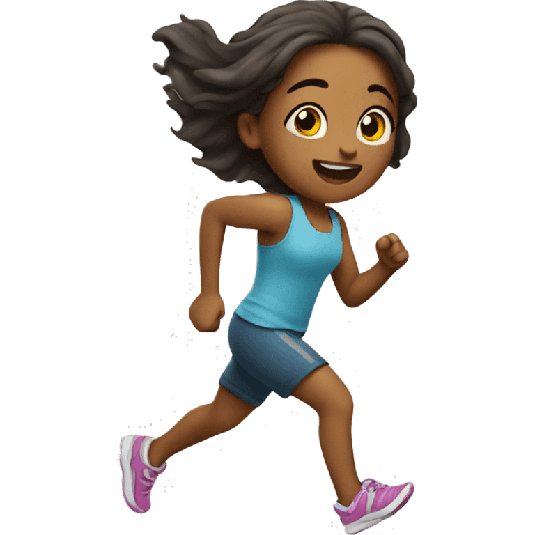 Little girl running emoji