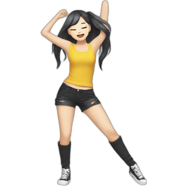 Kpop girl dancing emoji