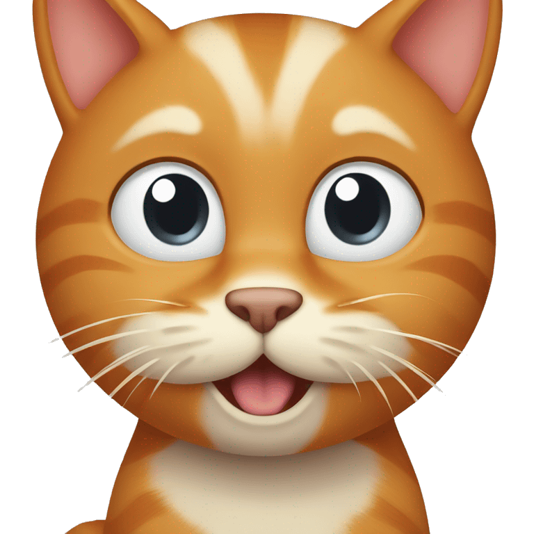 ginger cat licks his paw emoji