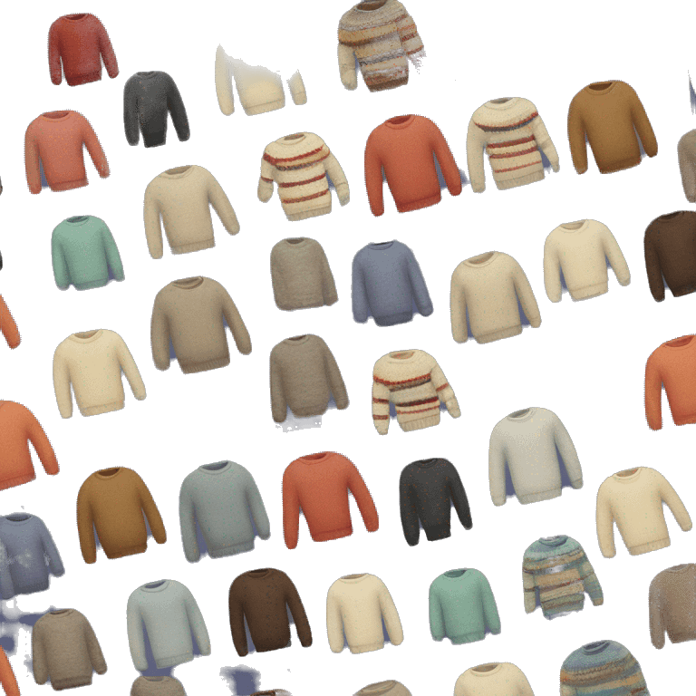 a stack of sweaters emoji