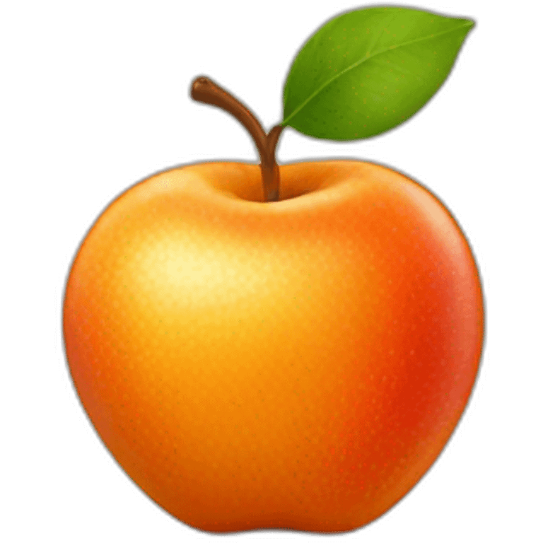 Cœur orange apple  emoji