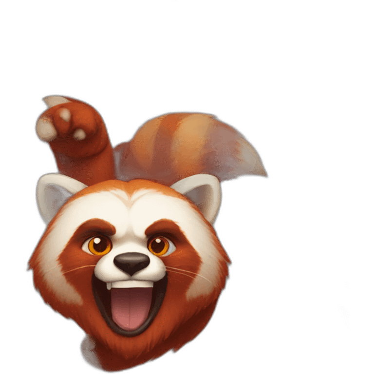 Angry Red Panda emoji