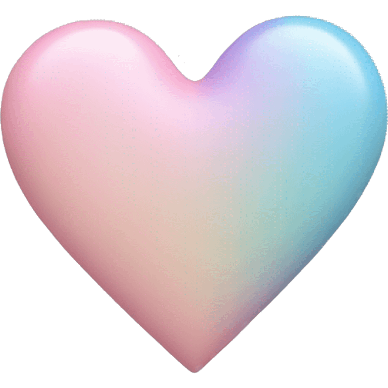 Pastel love heart emoji