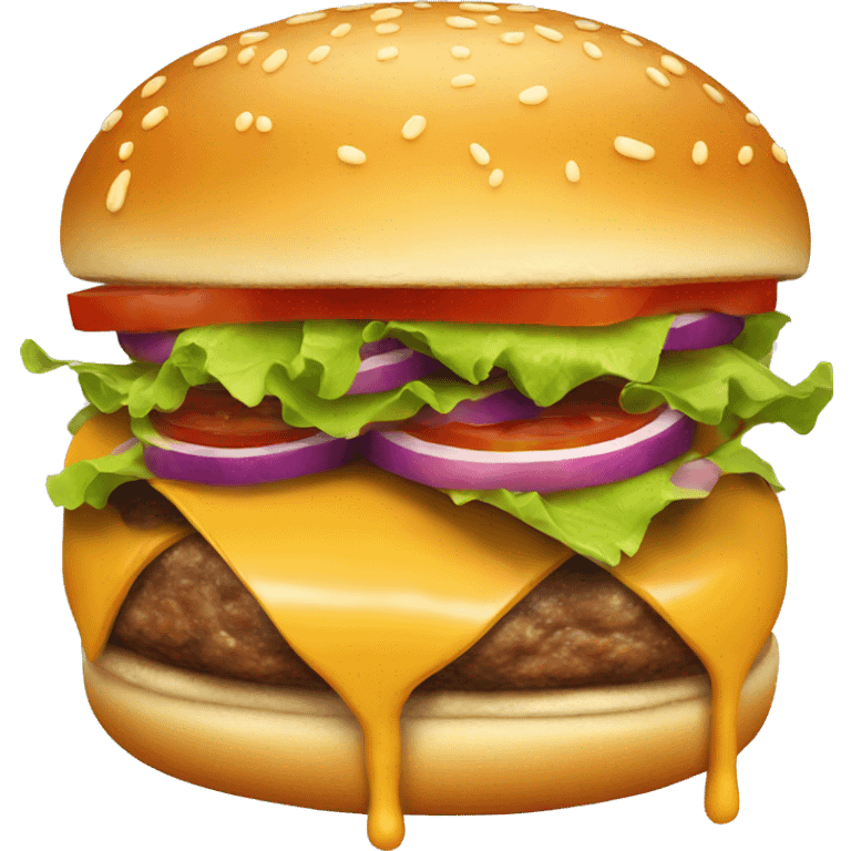 Juicy burger emoji