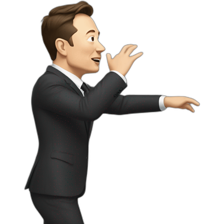 elon musk qui dab emoji