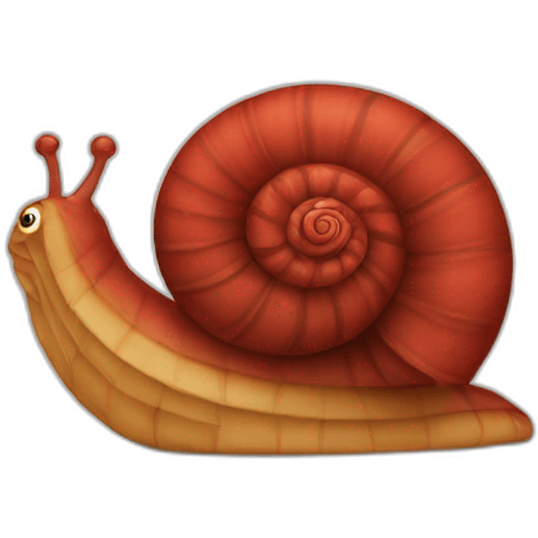 Caracol rojo emoji