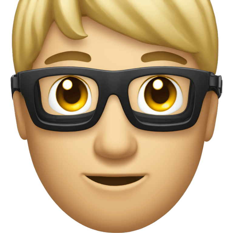 L'emoji lunette noir qui montre l'index avec la paume de main qui  lui fait dos emoji