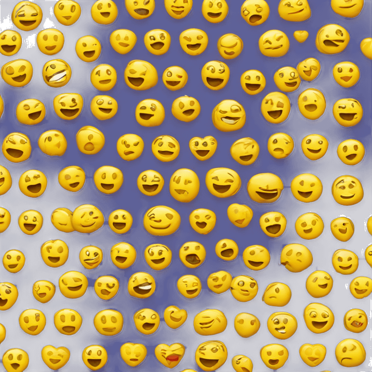 coeurs jaune avec sourire  emoji