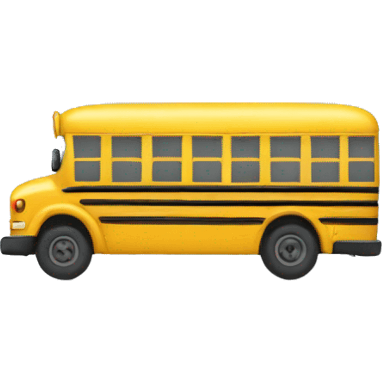 Short school bus emoji