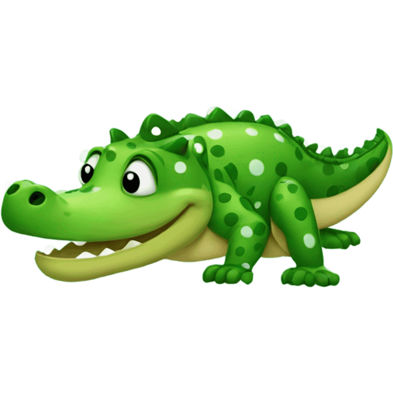 Polka Dot Alligator emoji