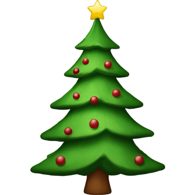 Christmas tree astetic brown  emoji