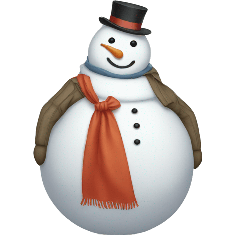 fat snowman dress emoji