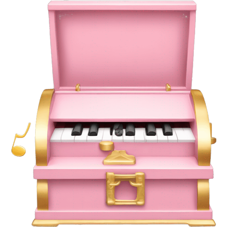 Light pink music box emoji